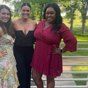Red Long-Sleeve Dress